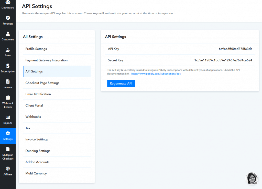 Api Key Pabbly Subscription